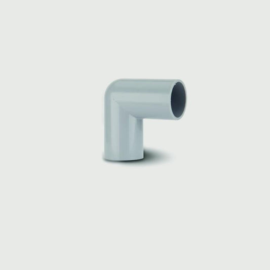 Polypipe - Curva de nudillo con ajuste a presión, 90 grados, gris, 21,5 mm