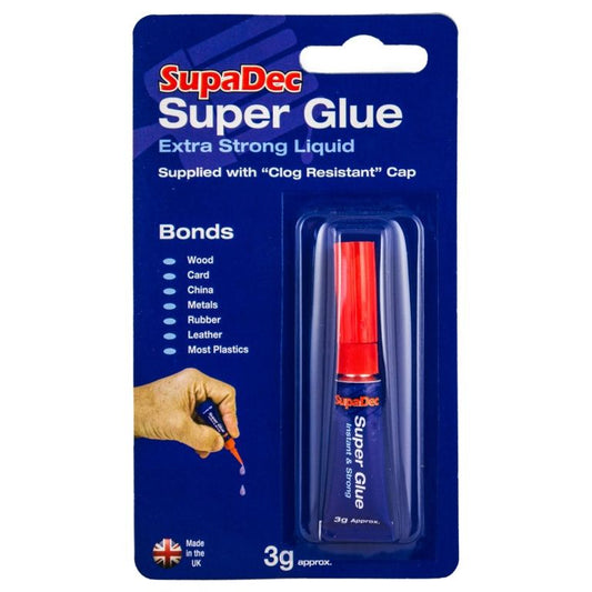 SupaDec Super Glue 3g Extra Strong Liquid