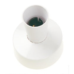 Dencon BC Support de lampe à base de rosace de plafond résistant à la chaleur avec jupe allongée pré-emballé