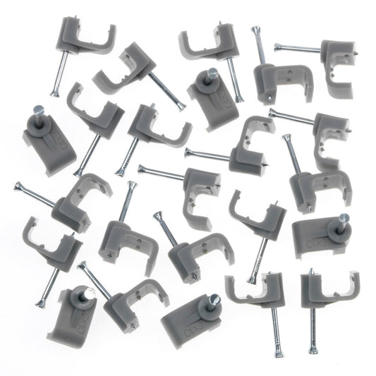 Clips para cables Securlec, paquete plano, 20, 10 mm