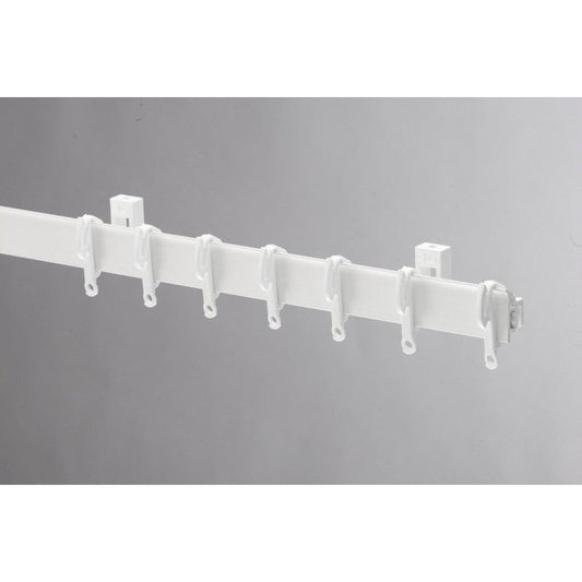 Riel para cortina Swish Sologlyde de PVC, 225 cm, blanco