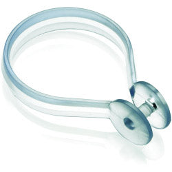 Croydex Shower Curtain Button Rings (Pack of 12) Clear