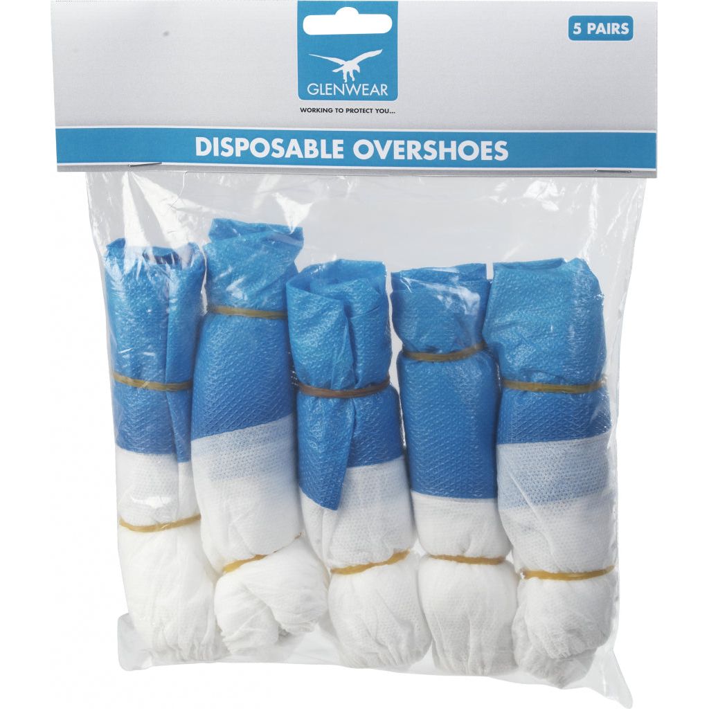 Glenwear Disposable Overshoes 5 pairs