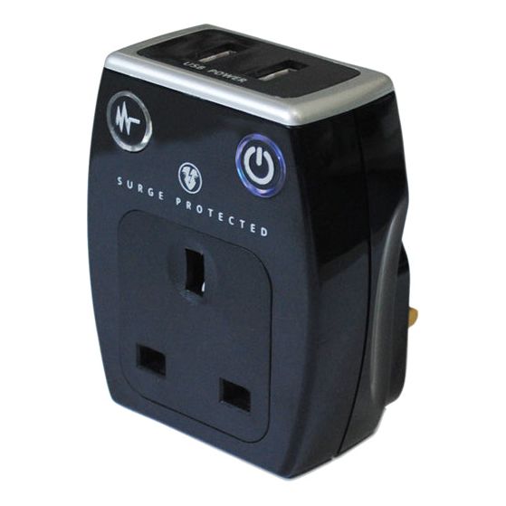 Matrix Surge Adaptor With 2 USB Sockets