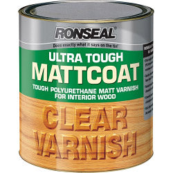 Ronseal Ultra Tough Varnish Matt Coat 750ml