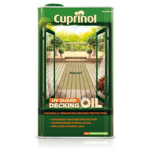 Cuprinol UV Guard Decking Oil 5L Natural