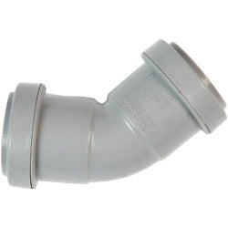 Polypipe Obtuse Bend Push Fit 45 Degrees 32mm Grey