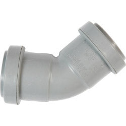 Polypipe Obtuse Bend Push Fit 45 Degrees 40mm Grey
