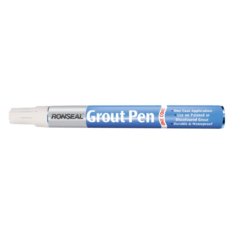 Ronseal One Coat Grout Pen Brilliant White 15ml
