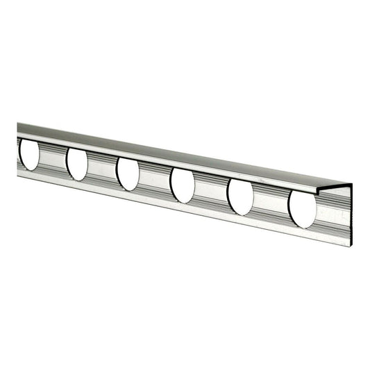 Tile Rite L Shape Tile Trim 2.4m x 12mm Chrome